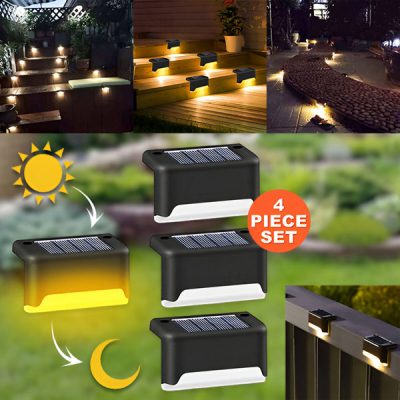 set de 4 lumini LED soalre pentru grădină rezistente la apă | EDGELIGHTS