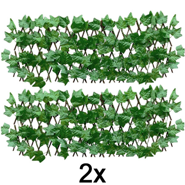 2x Gard decorativ și practic pentru terasă și grădină | GREENFENCE