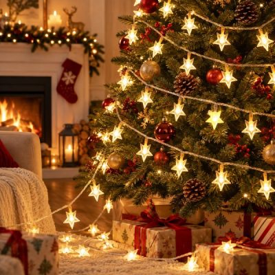 Lumini LED în formă de stea pe șir(6m) | STARYGLOW
